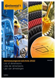 Continental Abmessungsverzeichnis