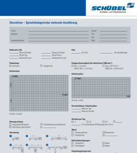 Checkliste-Spindelhubgetriebe stehend